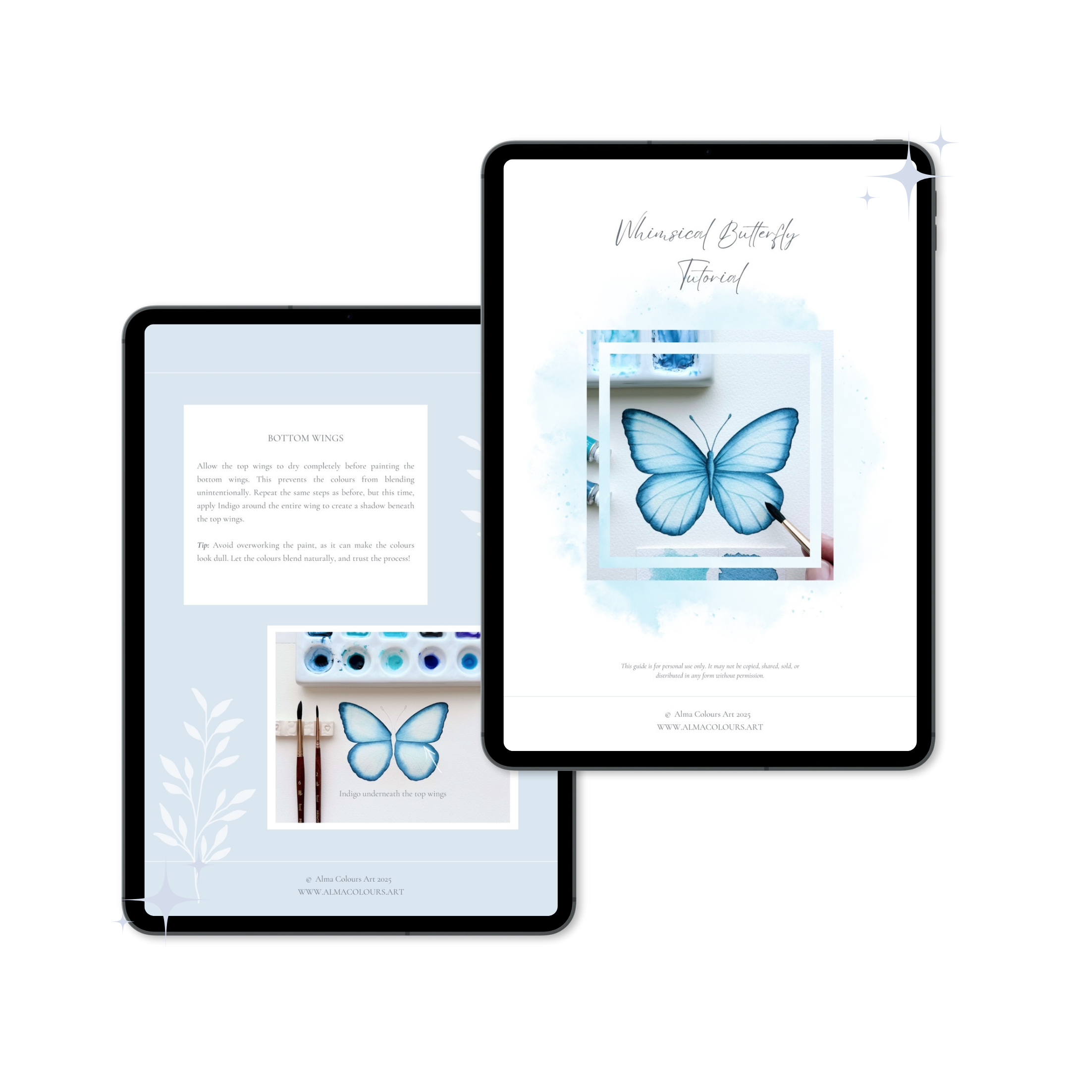 Alma Colours - Watercolour Butterfly Tutorial