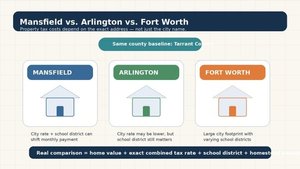 Mansfield vs. Arlington vs. Fort Worth: Comparing Property Tax Rates