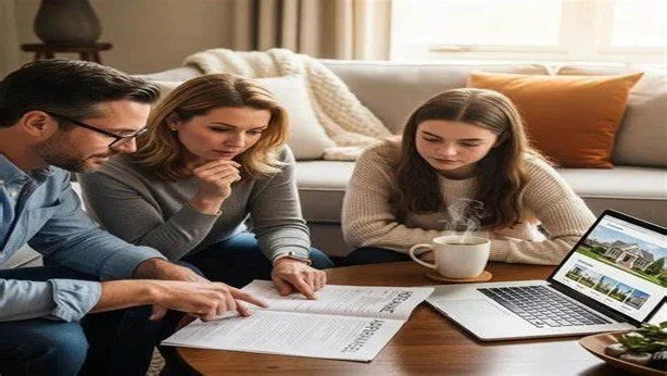 Calculator and house key representing inherited property valuation and tax basis planning.