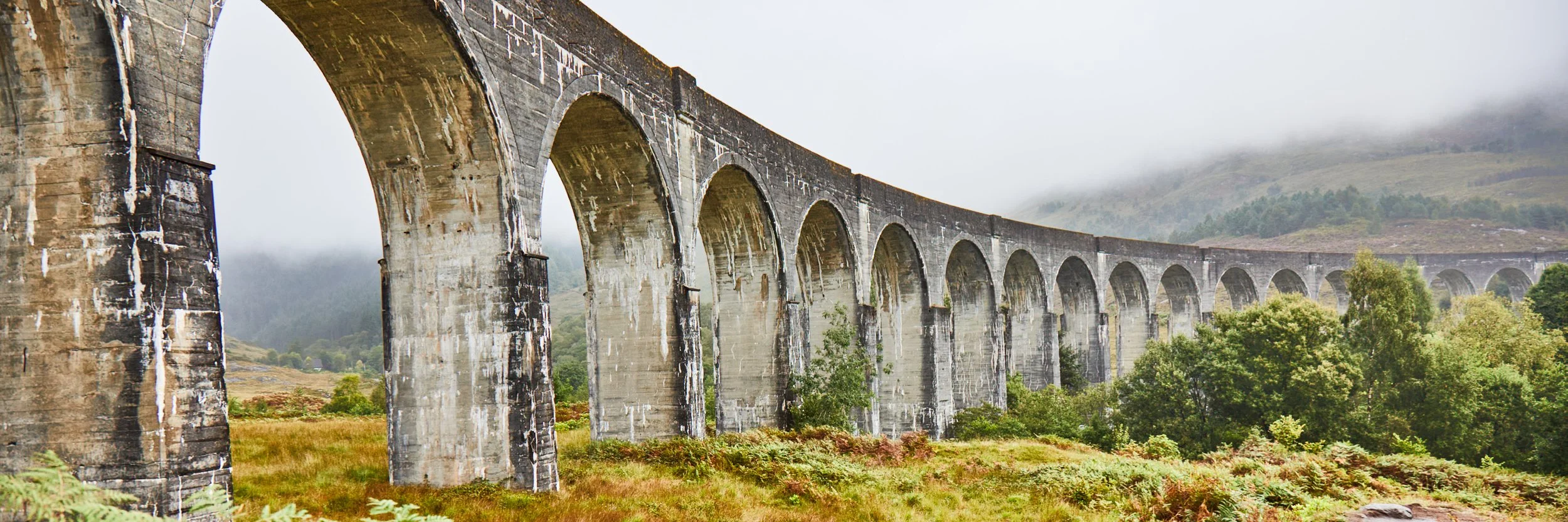 Scotland-Glenfinnan Viaduct-Below-Pano.jpg