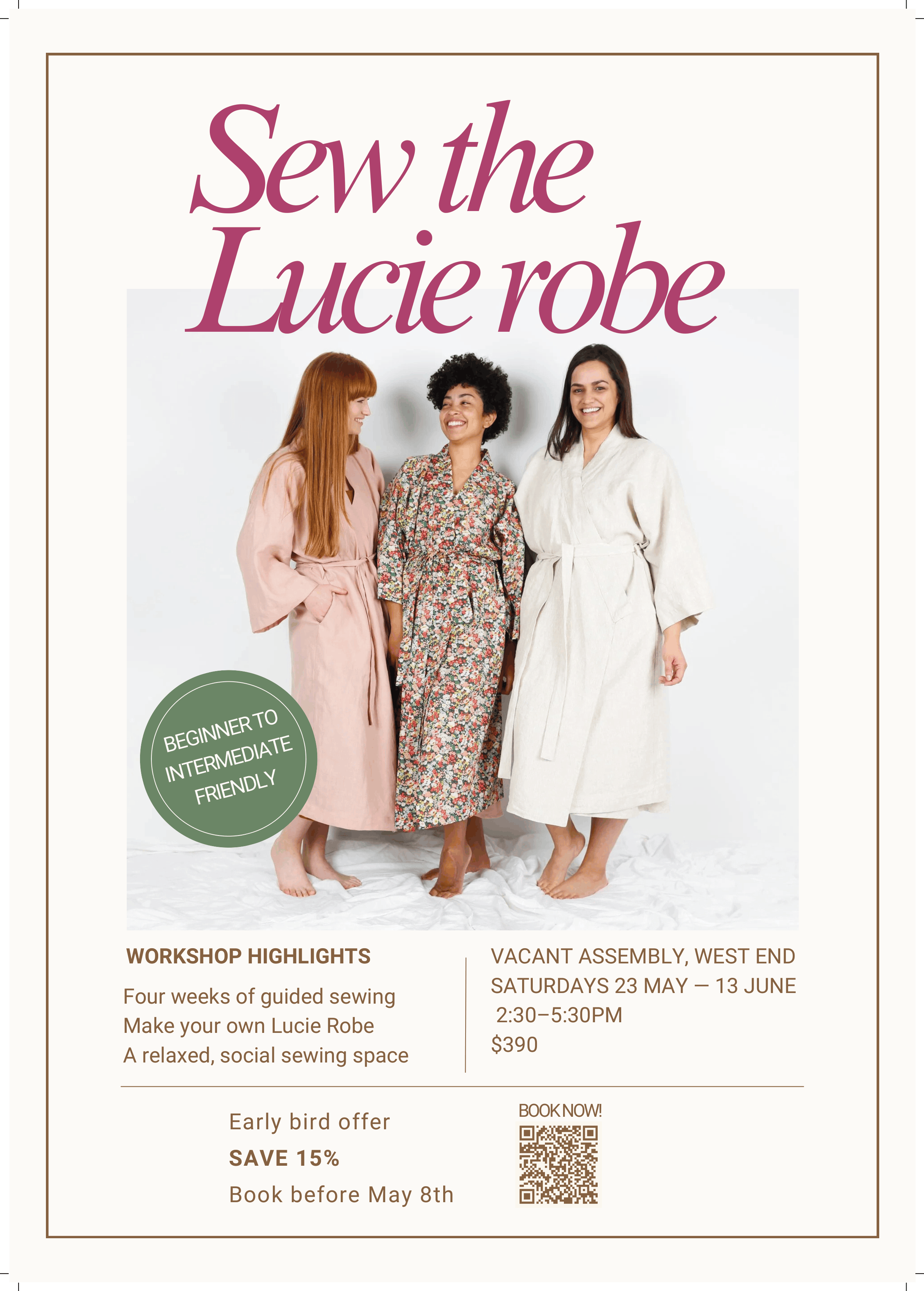 The Lucie Robe - Sew Along Workshop