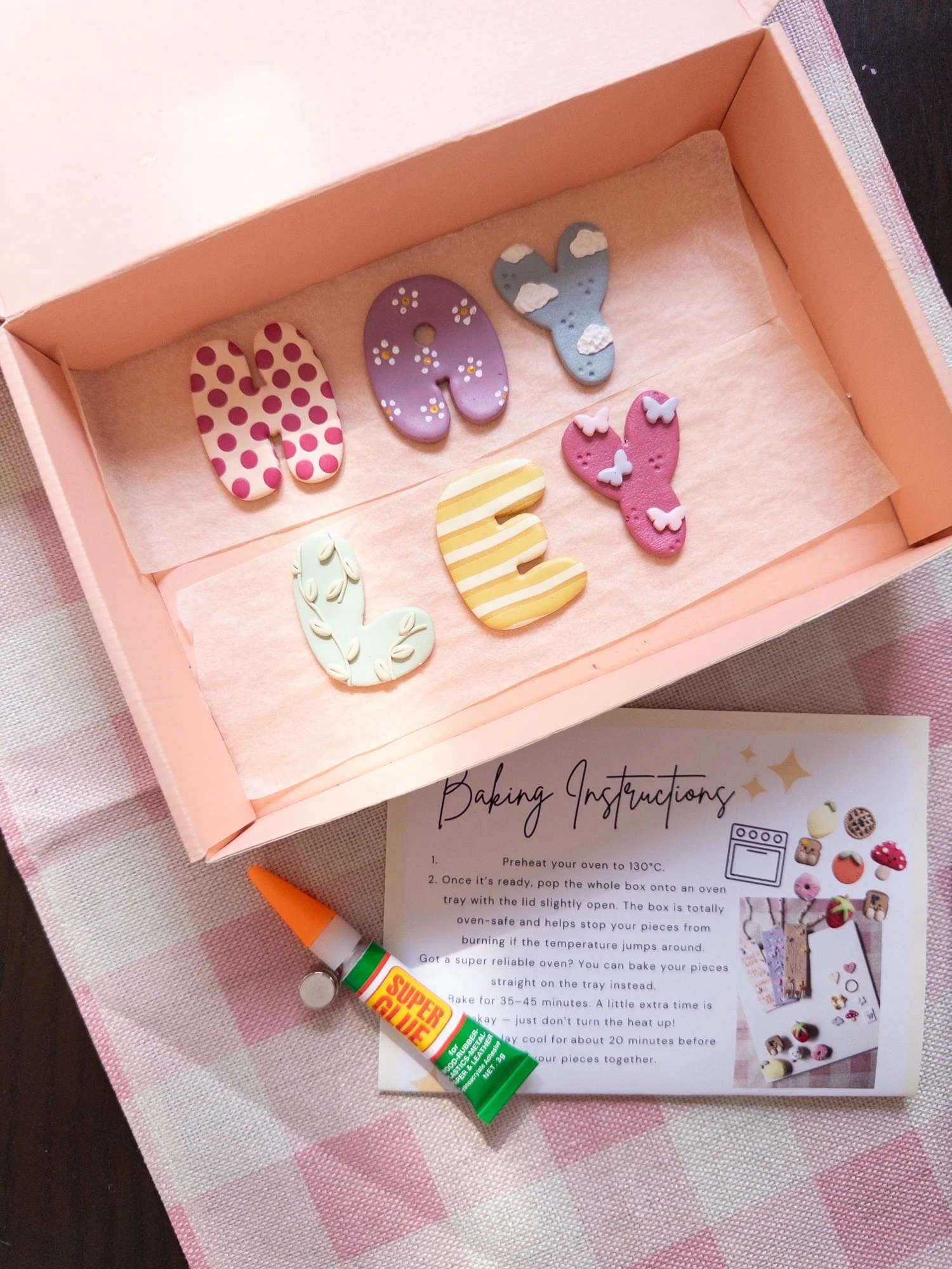 LETTERS WORKSHOP - WITH TWO CLAY HEARTS