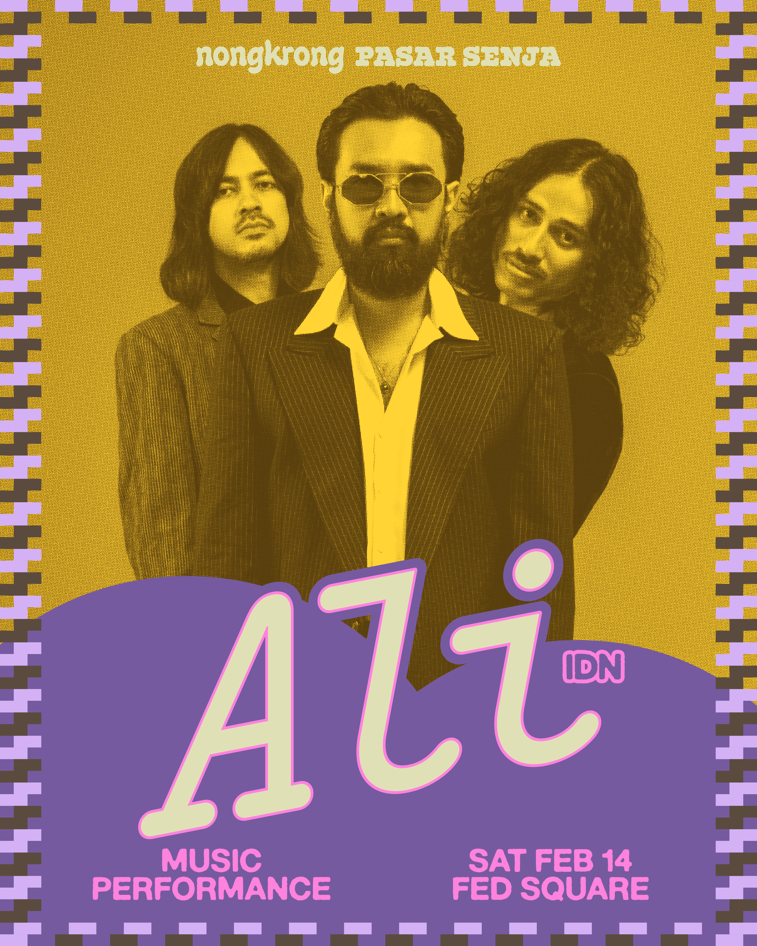 Ali Is a musical project originating from Jakarta, Indonesia. Initiated by John Paul Patton and Arswandaru Cahyo. The desire of Ali is to incorporate Middle Eastern culture with elements of 70’s Indonesian rock, cinematic soul, afro beat, funk and di