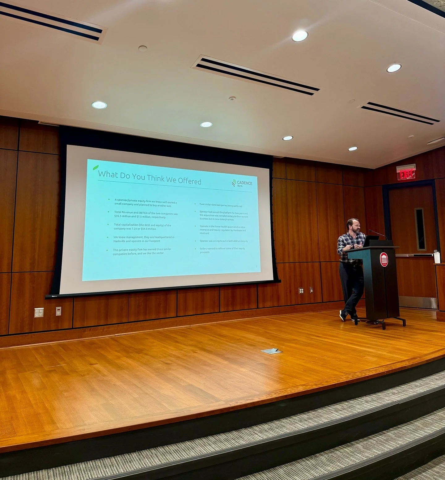 We were thrilled to host Greg Ratliff, Managing Director of Healthcare at Cadence Bank! 💼 He shared valuable insights into the healthcare sector of banking, offered expert tips, and answered great questions from the audience.

Also, a huge shoutout 