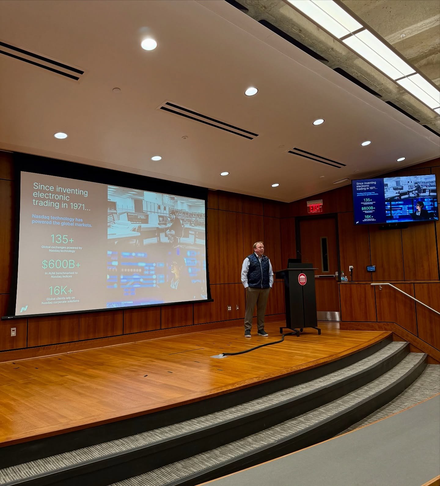 Last Thursday, we had the pleasure of hosting JR Mastroianni, Head of Exchange Transfers at NASDAQ 💼.
He shared valuable insights into what NASDAQ is, talked about how he landed his role, and answered thoughtful questions from our members 💬. It was