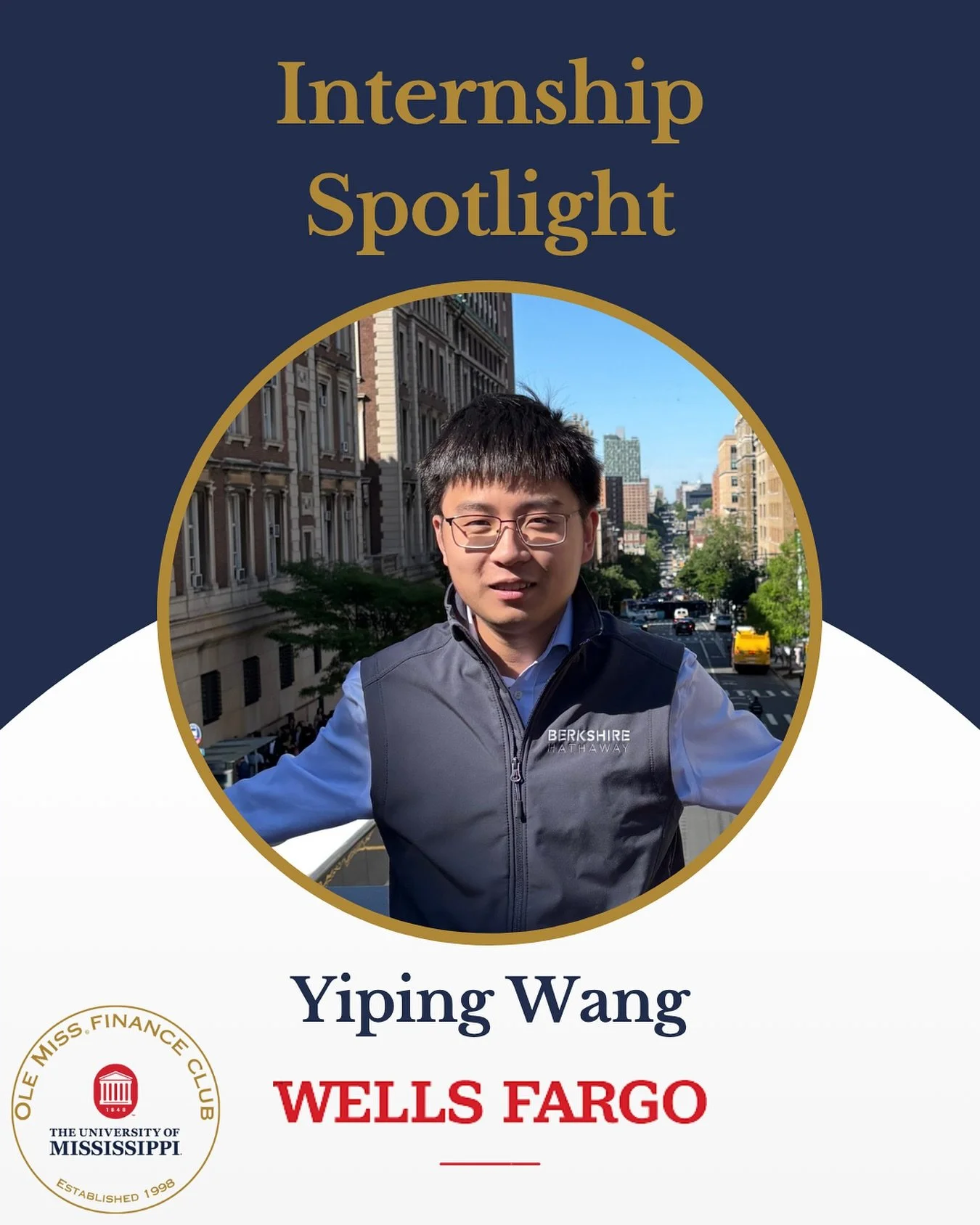 Internship Spotlight: Yiping Wang 🌟
We&rsquo;re thrilled to highlight Yiping Wang, who will be joining Wells Fargo this summer as an Investment Banking Analyst Intern! 💼📈 Yiping emphasizes the importance of building genuine relationships: &ldquo;A