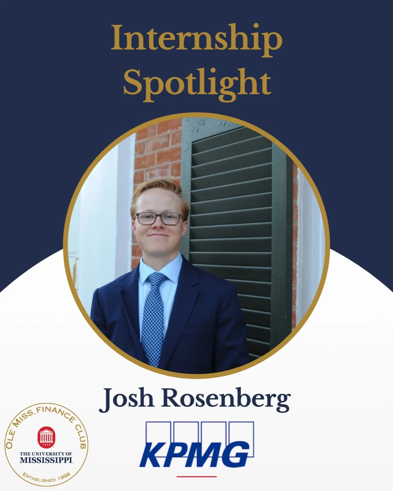 ✨ Internship Spotlight ✨

Meet Josh Rosenberg, a KPMG Audit Intern &ndash; Financial Services (Winter 2027) based in New York City 🏙️

Josh secured this opportunity by networking early, building strong relationships, and clearly communicating what s