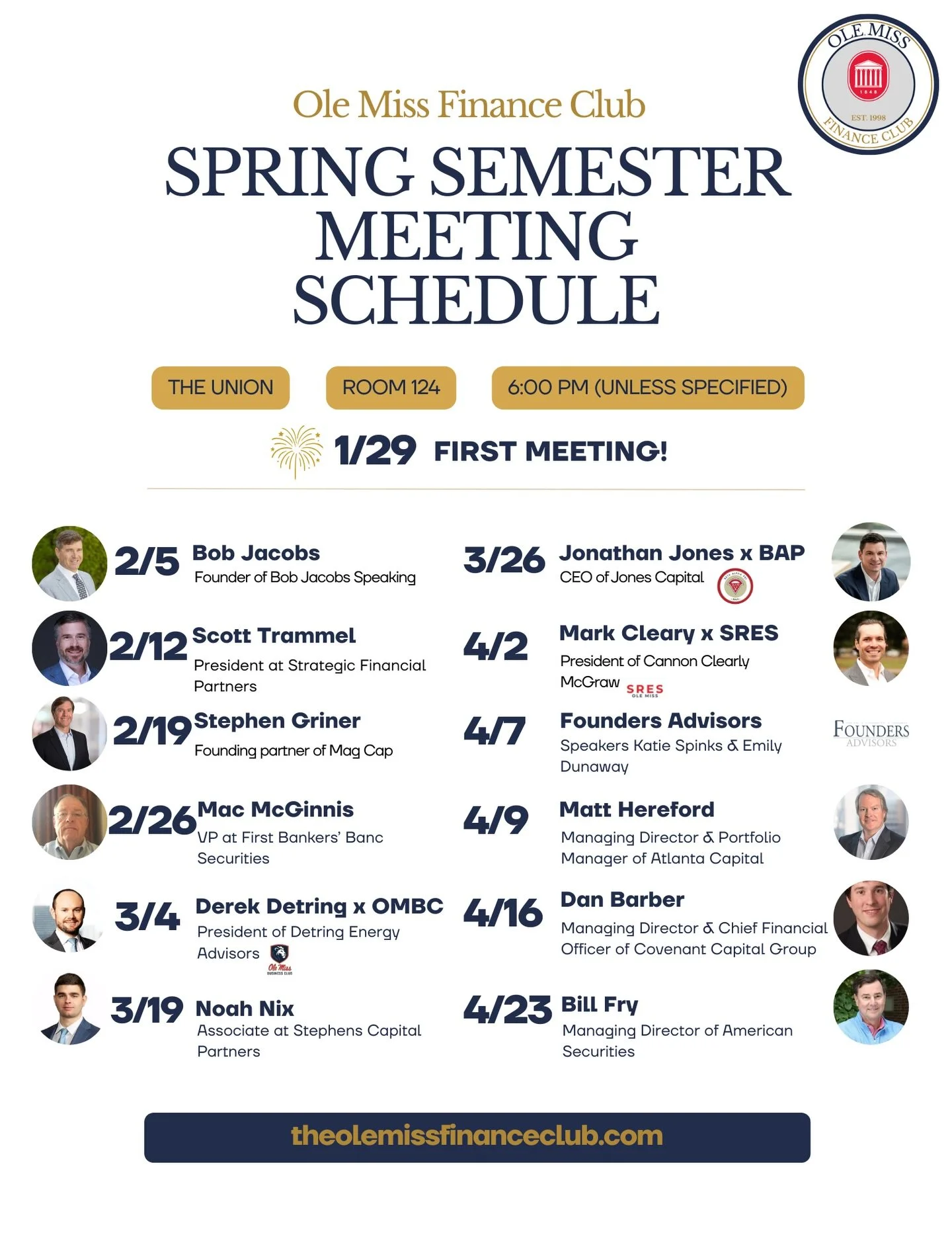 By far the BIGGEST. By far the BEST. 🚀📈
The Ole Miss Finance Club yearly schedule is out &mdash; SECOND TO NONE 💼🔥
👇 Which event are you most excited for?#olemissfinanceclub #olemissinvestmentgroup #letskeepwinning