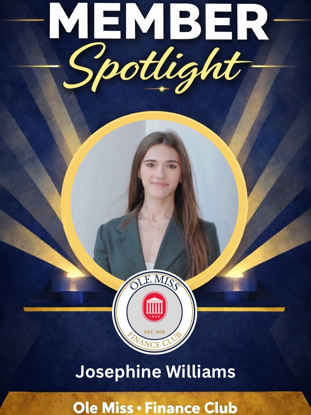 🌟 Member Spotlight: Josephine Williams 🌟

Meet Josephine Williams from Atlanta, Georgia! She joined OMFC to build her networking skills, learn from finance professionals, and get involved &mdash; and the club has exceeded her expectations.

Josephi