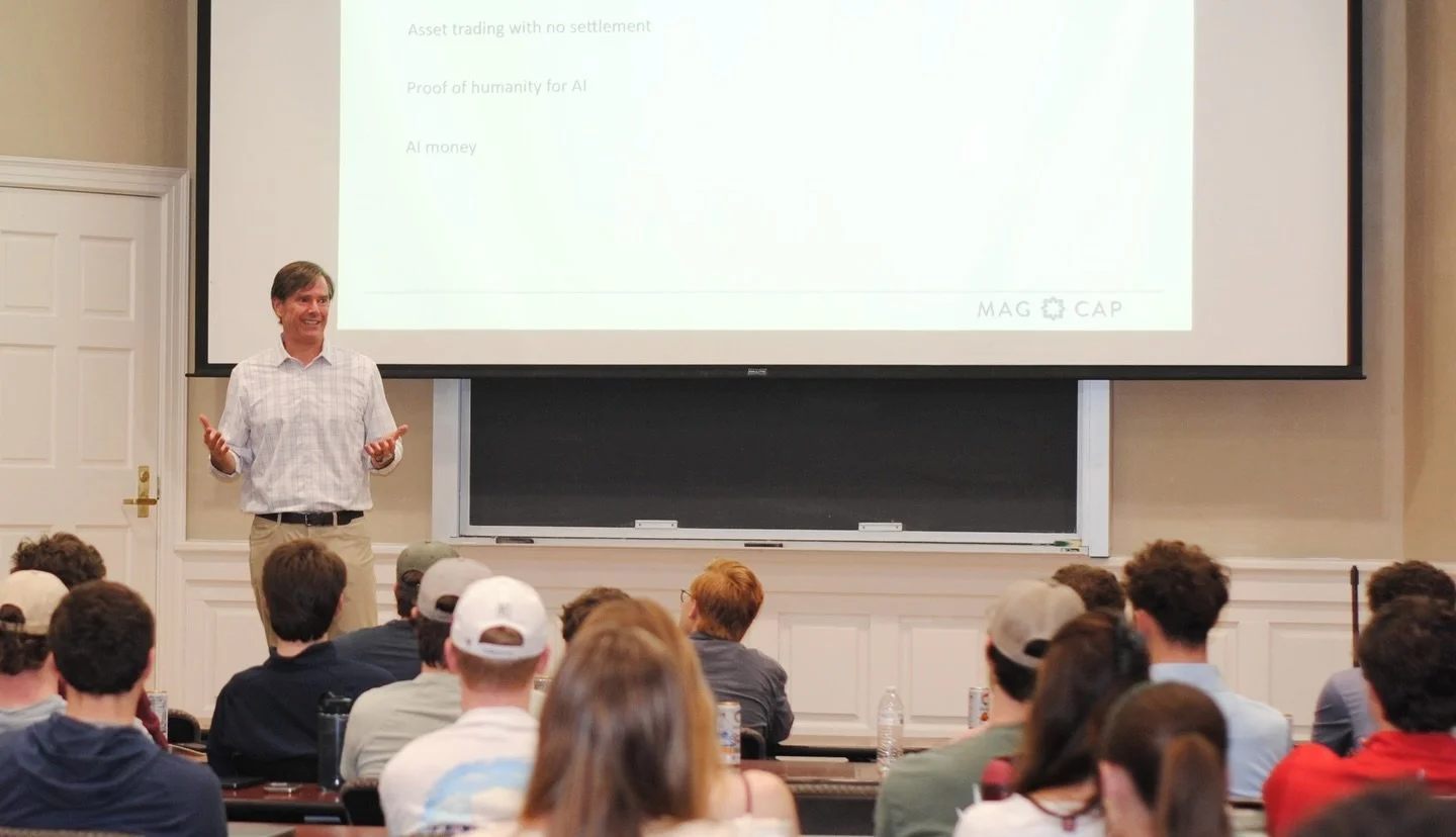 Meeting recap! 🥳Last night we had the pleasure of hosting Stephen Griner, founding partner of Mag Cap. Mr. Griner shared a little about himself, his journey from Ole Miss to the working world, to where he is now, and a little knowledge on crypto. He