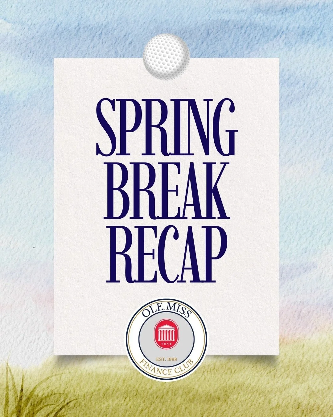 We&rsquo;re back! We hope all of you had a fun and restorative spring break! We&rsquo;re happy to have you all back and get to work&hellip; but first, check out how some of our members spent their break 👀☀️🌷#olemissfinanceclub #olemissinvestmentgro
