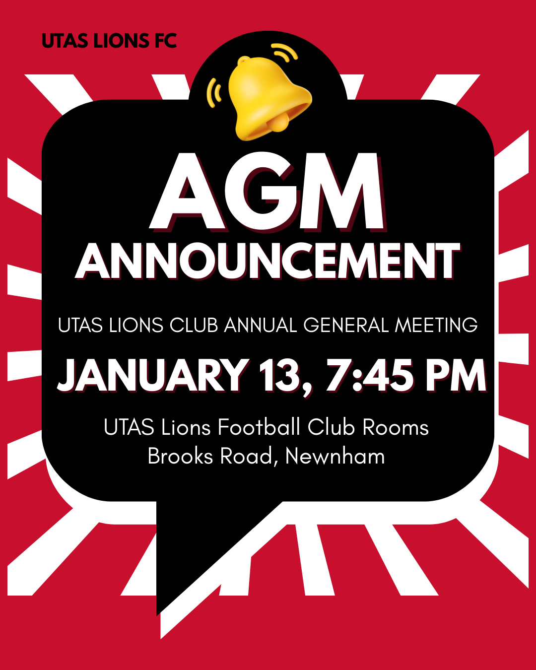 Pre-Season Training + AGM