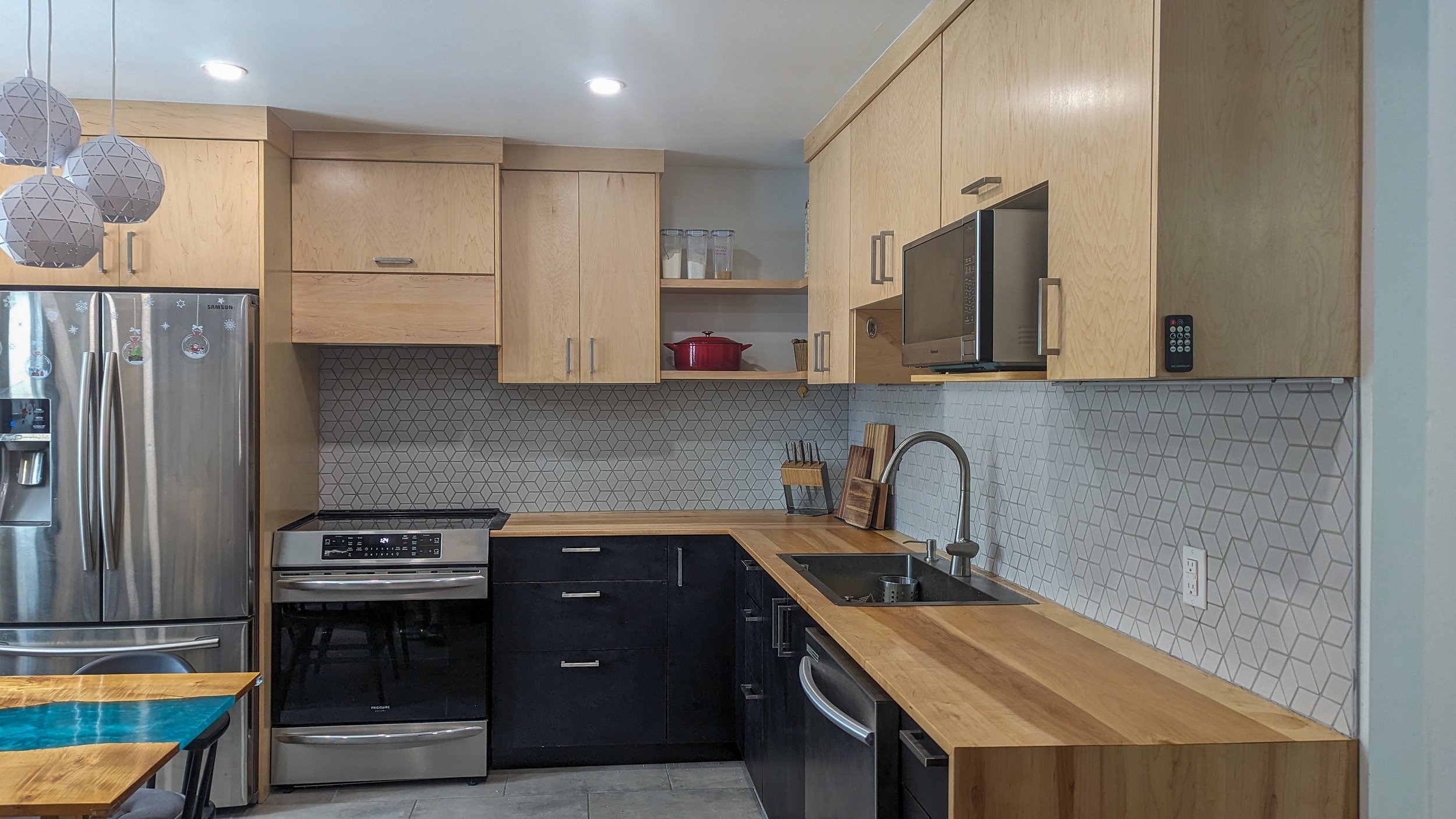 Custom wooden kitchen