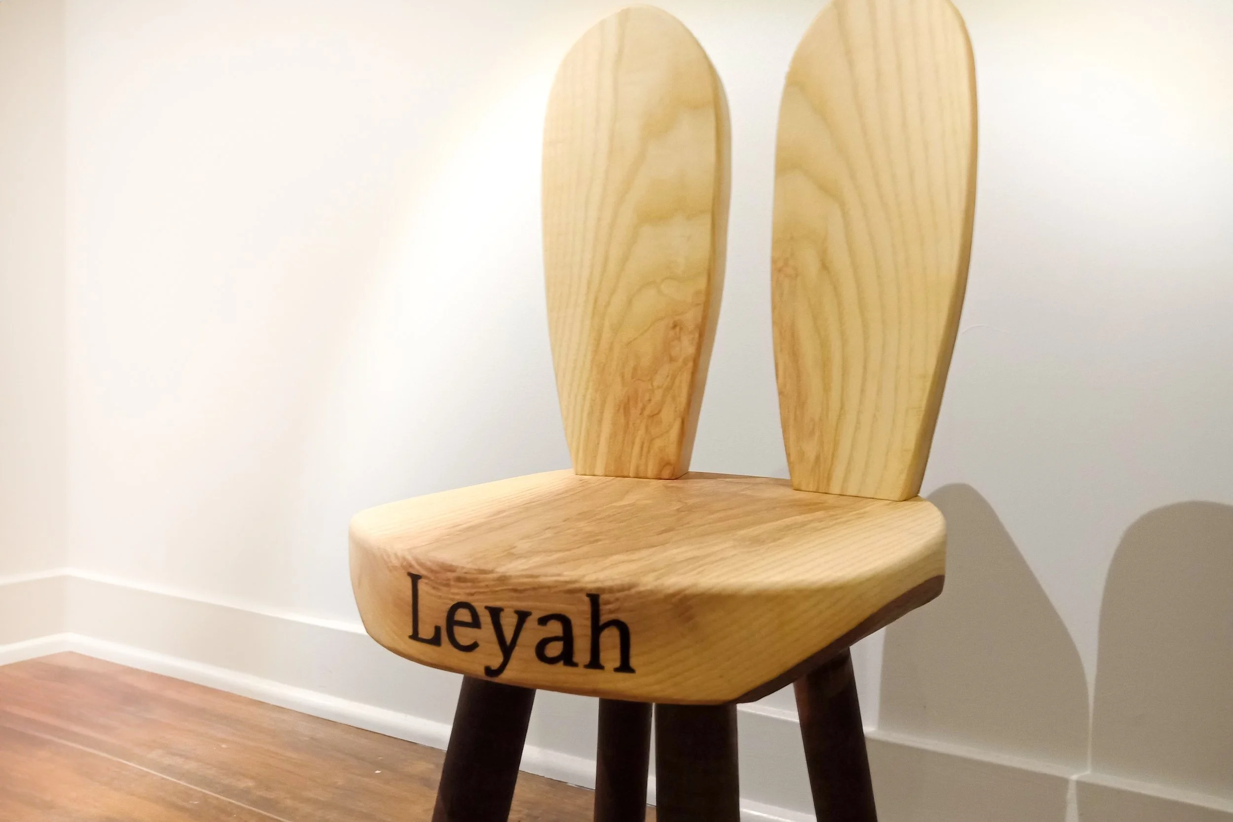Image of a Custom Bunny Chair for Kids