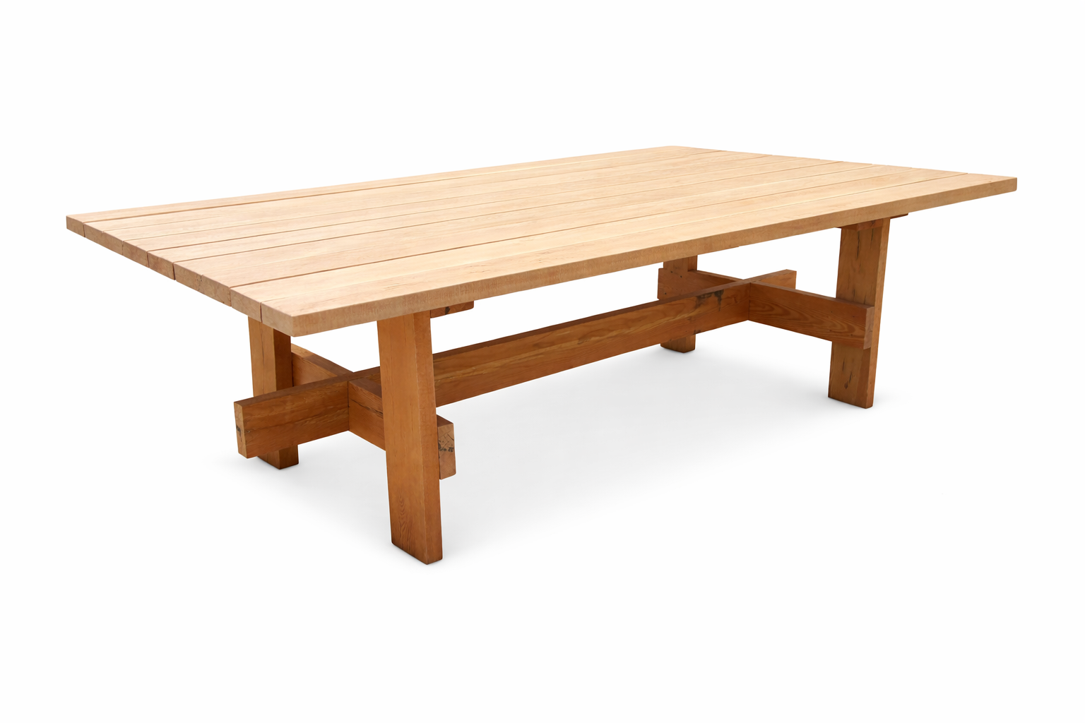 Rustic Wooden Harvest Table 8 Feet