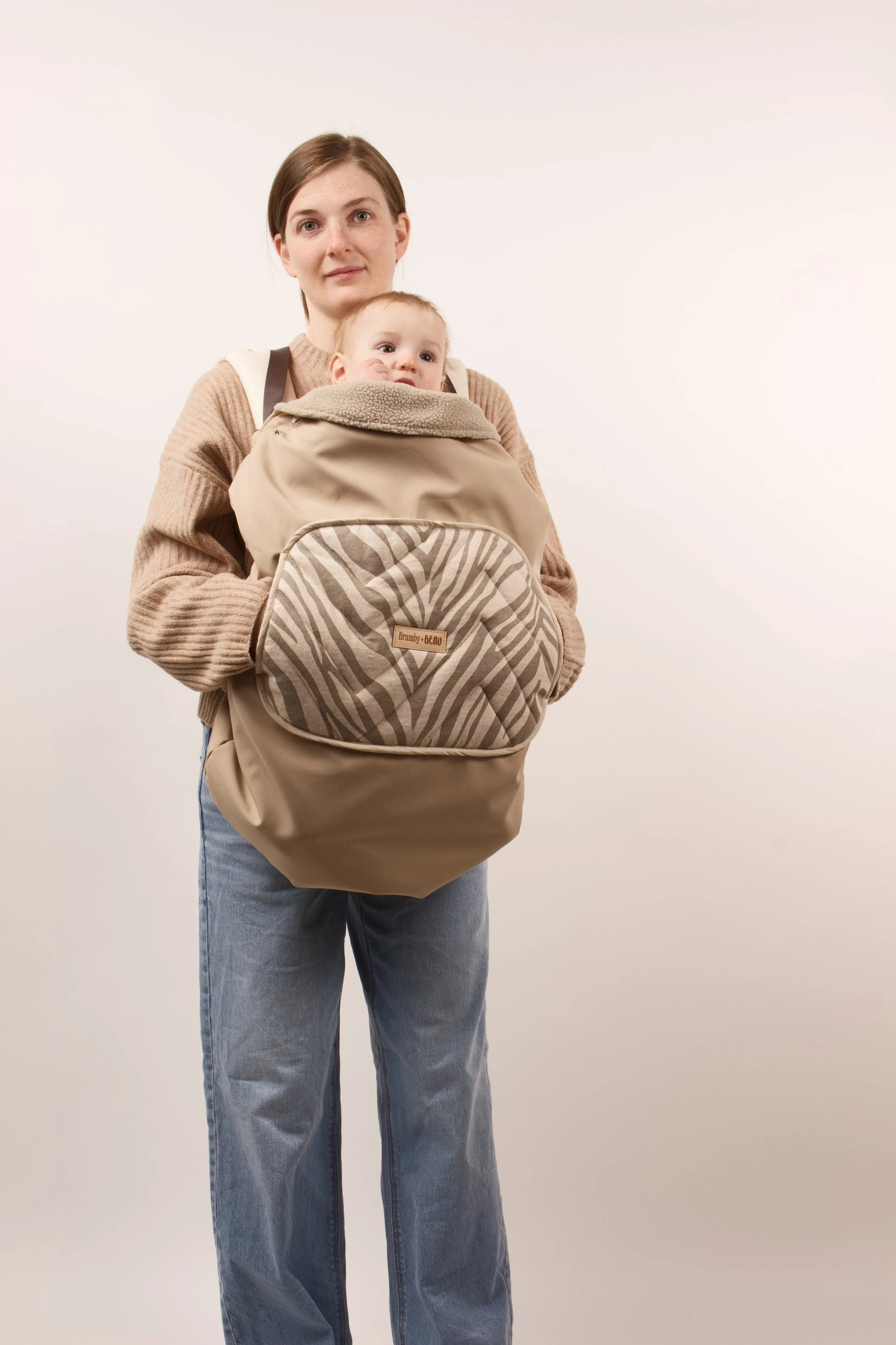 Convertible Marsupial Sherpa Cozy - Sandstone Apex