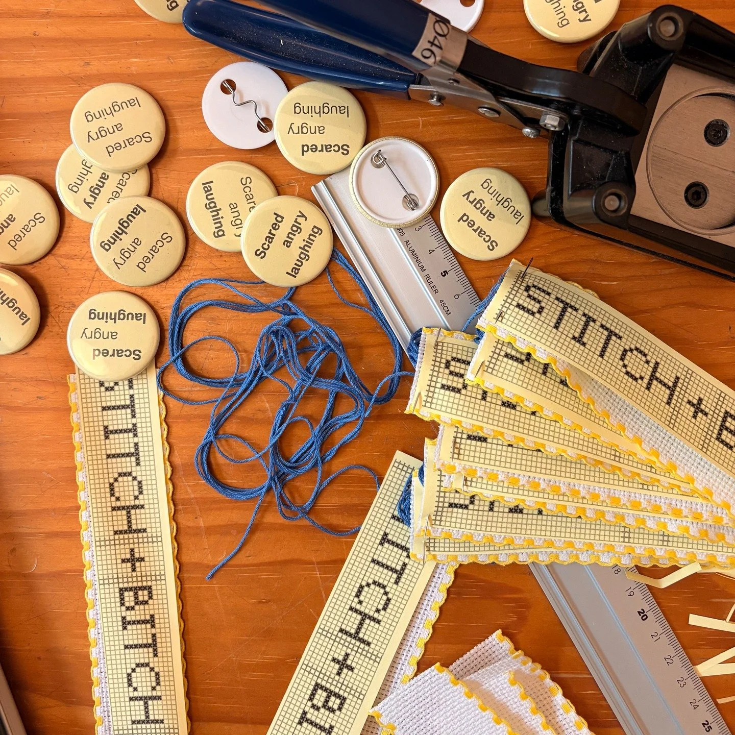 Launch-day crafting.