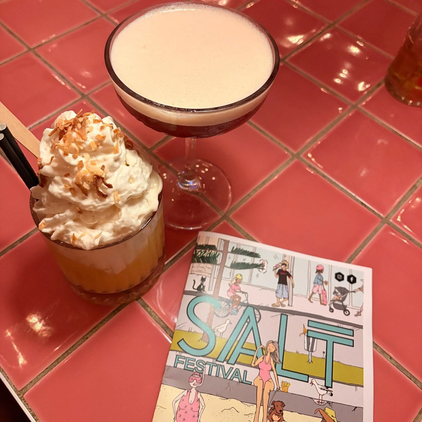 View from the pink booth at @westcoastdistillingco. Thanks for having us, @writerssainc and @saltfestival.