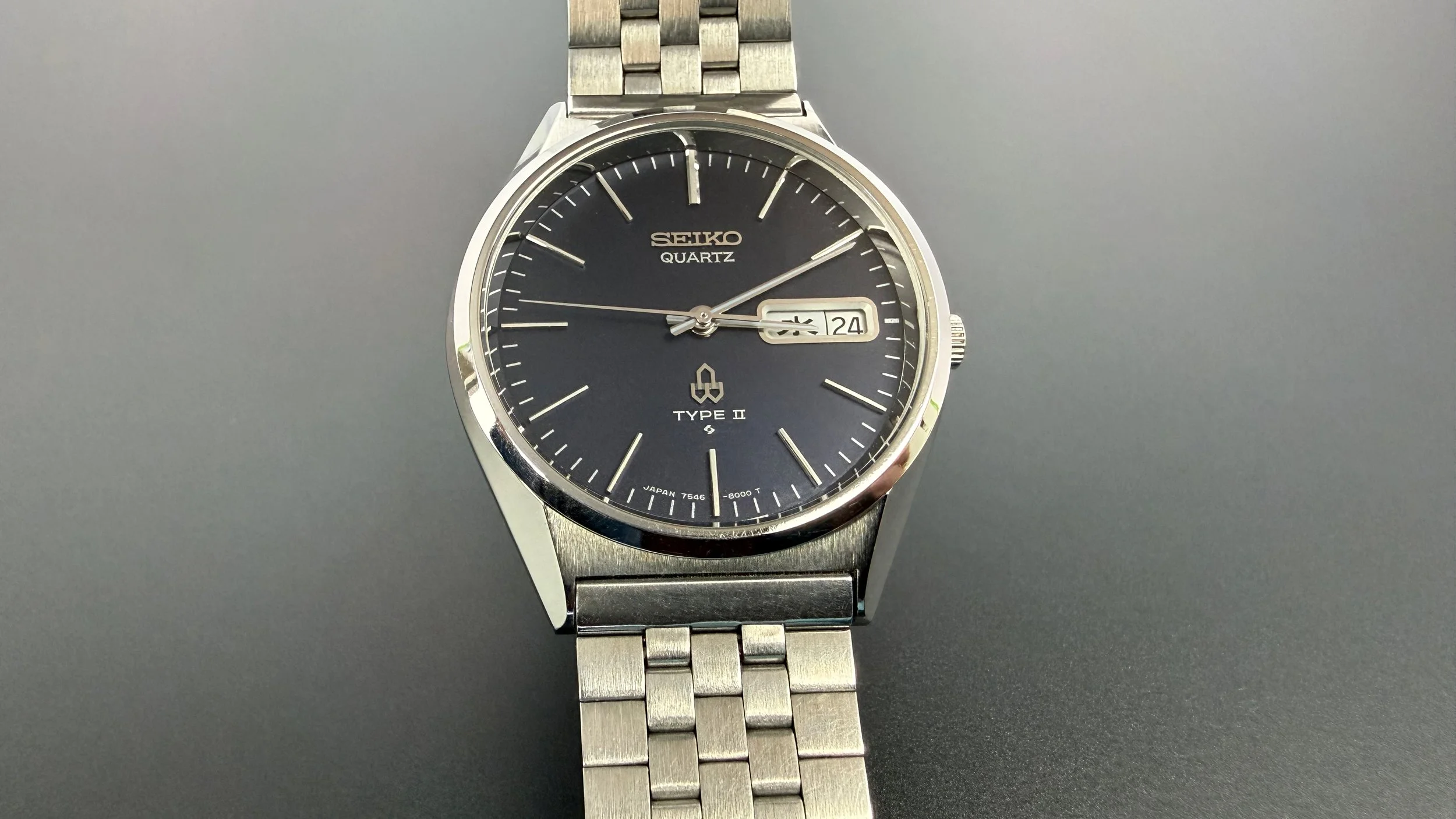 SEIKO QUARTZ TYPE II 7546-8000 本体のみ Seiko Type II Quartz JDM 