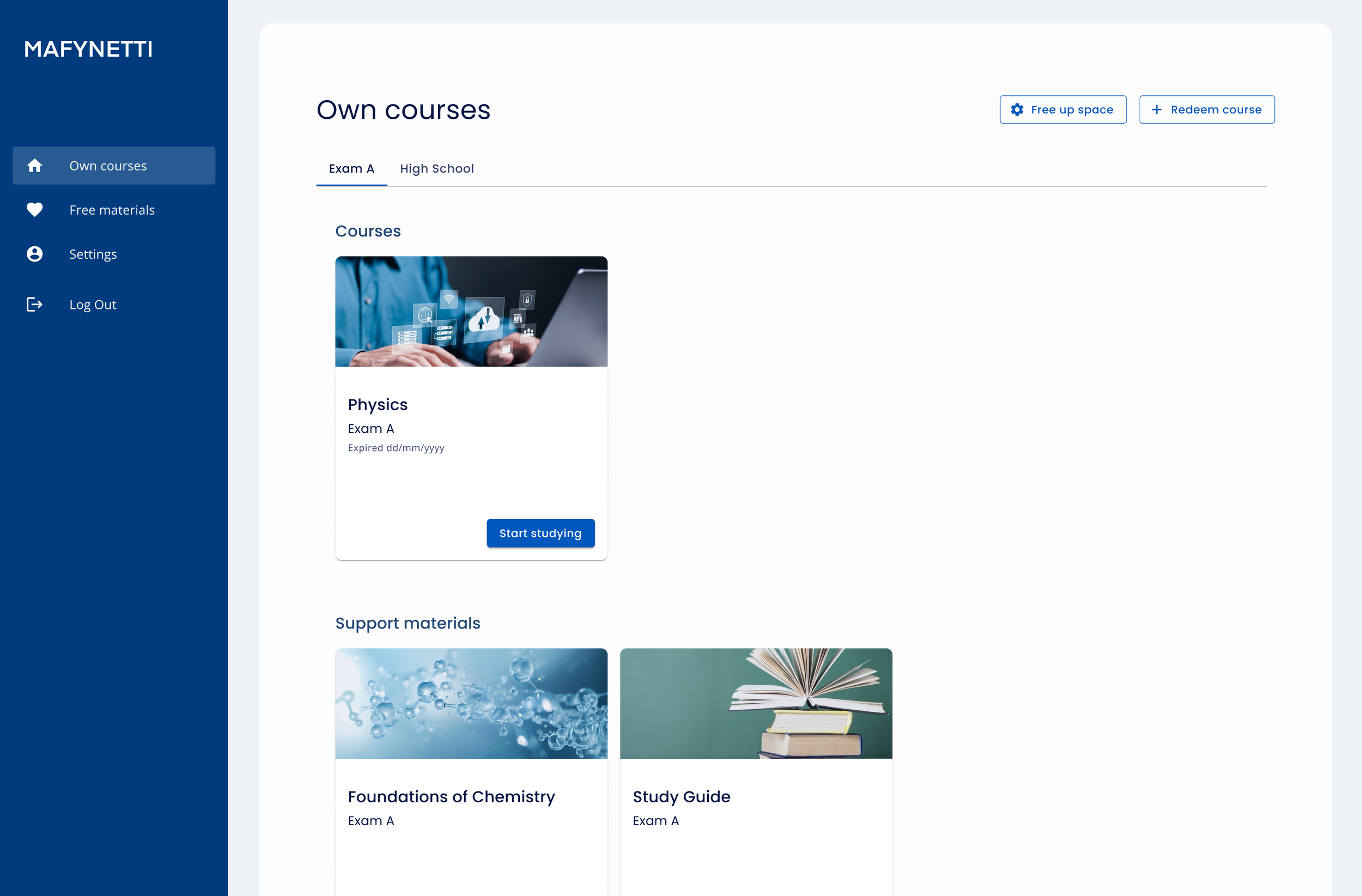 New Mafynetti Exam A