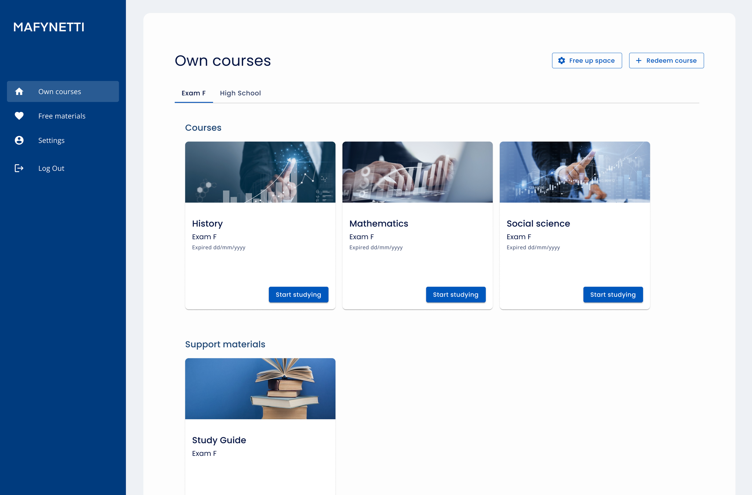 New Mafynetti Exam F