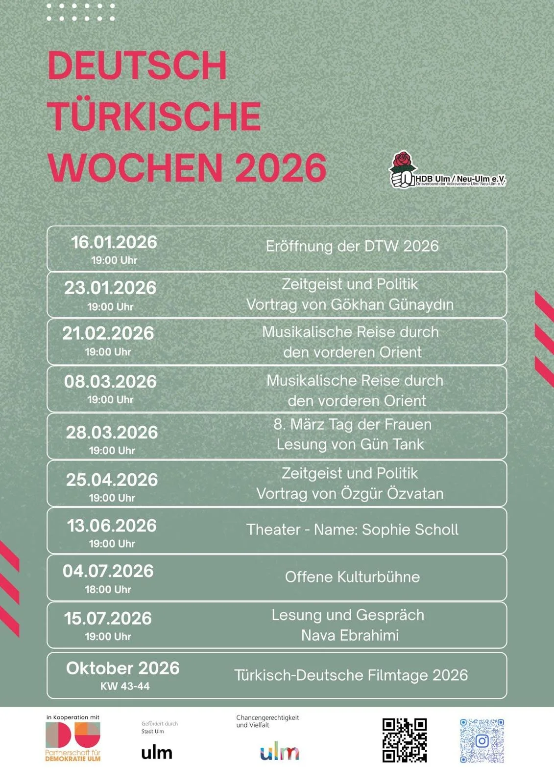 Eröffnung der DTW 2026 / Türkiye Haftaları Açılış Programı