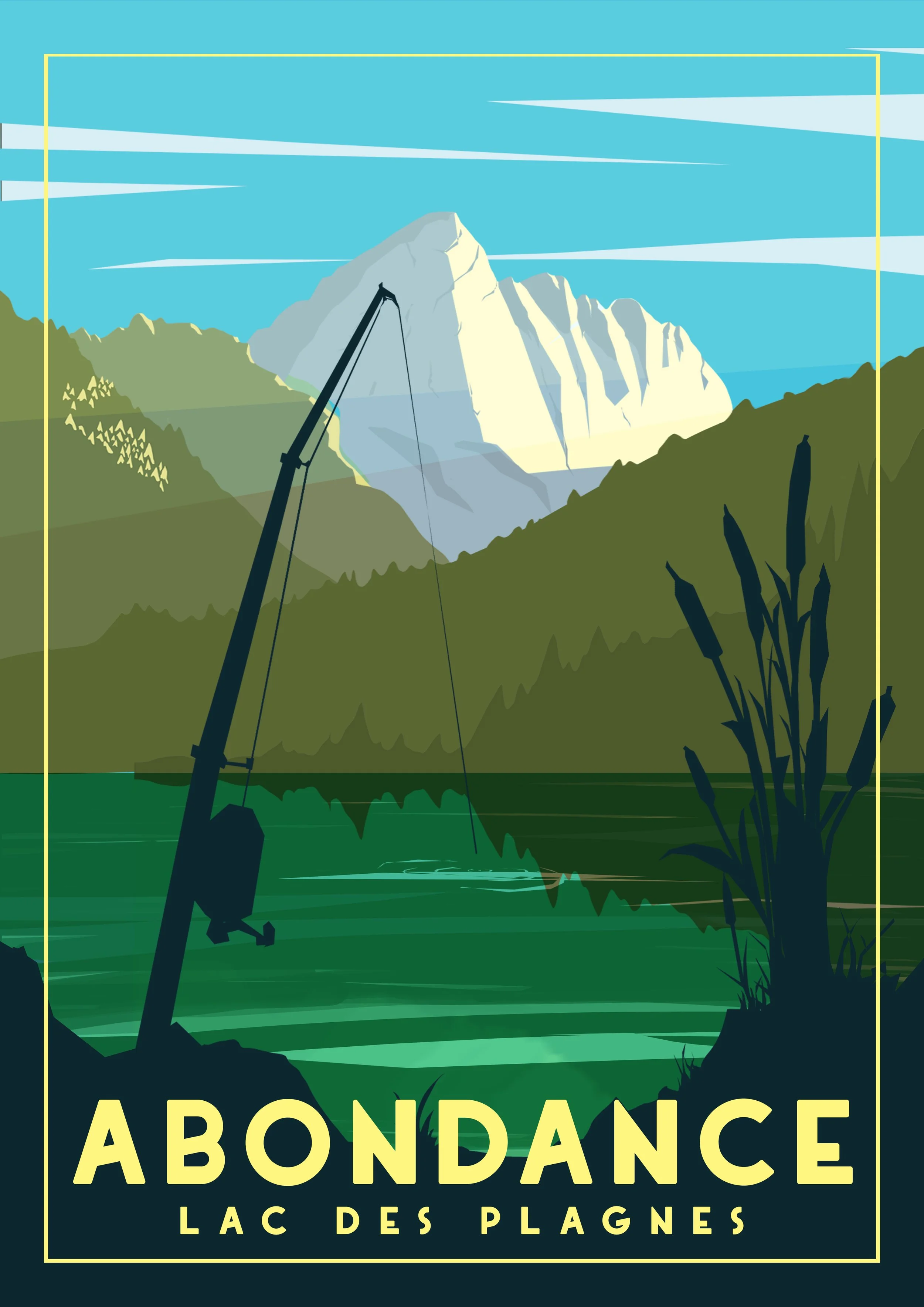 Le lac des Plagnes en été