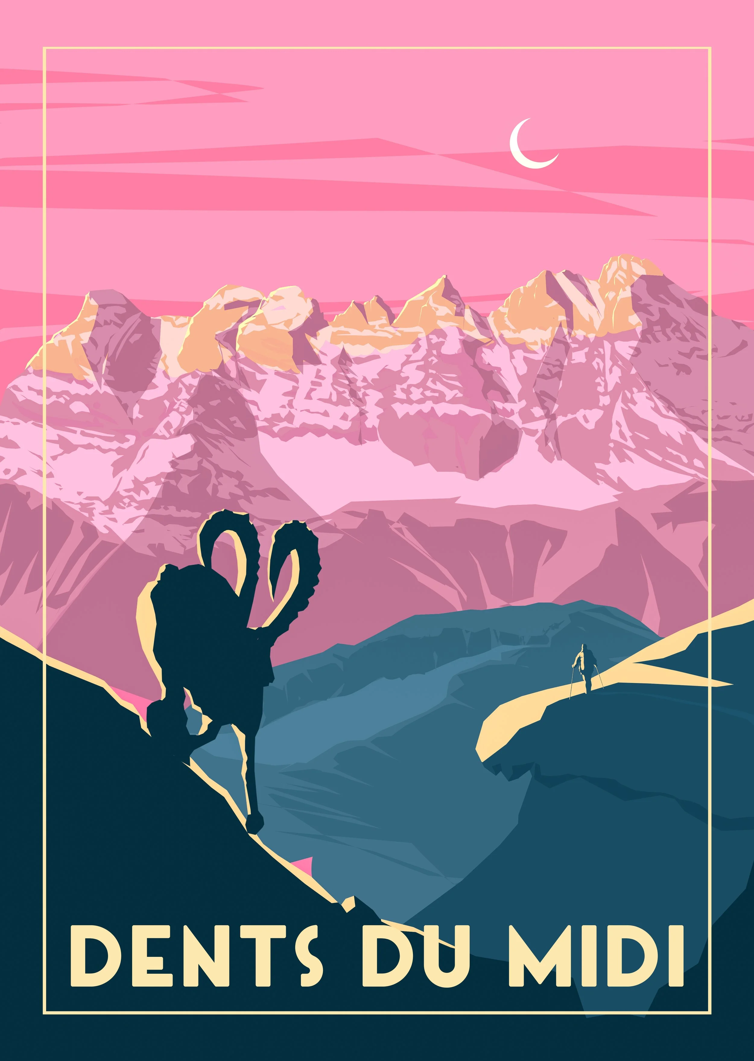 Dents du Midi et Bouquetin