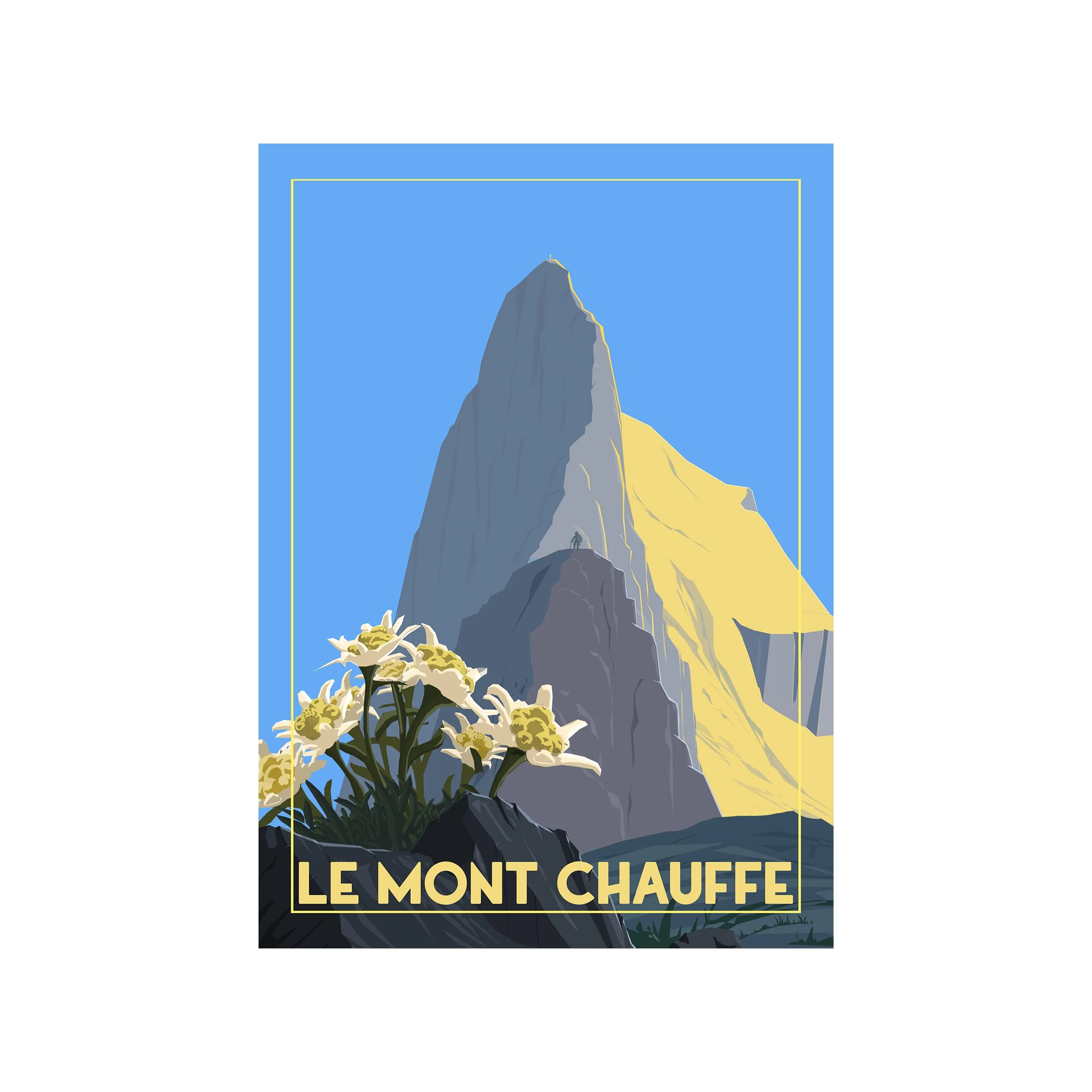 "Le Chauffé" (2093m), vue sur les arêtes. Un point de vue original qui laisse entrevoir le côté vertigineux de son immense face Nord.