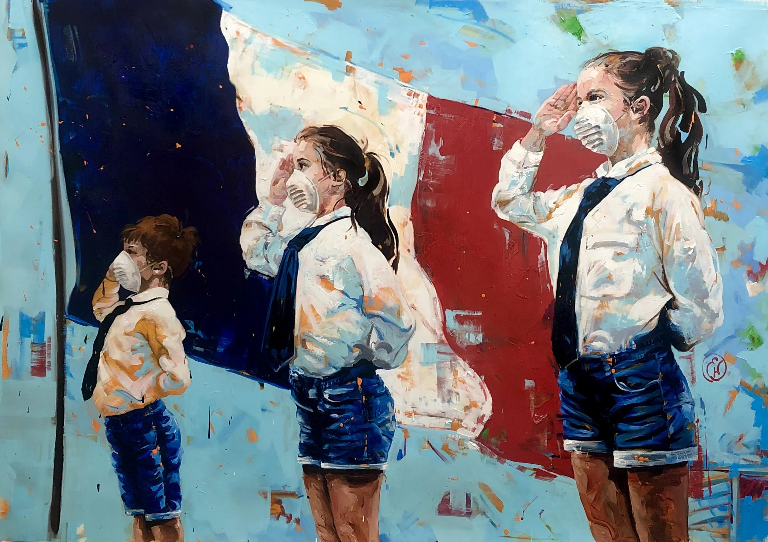 2020 • Au garde à vous ! 140 x 200 cm