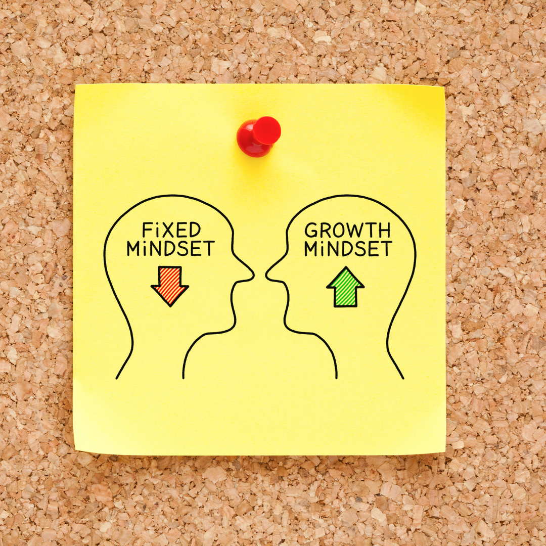 Grafica ufficiale Growth Mindset de La Casa dei Genitori per lo sviluppo della mentalità di crescita infantile