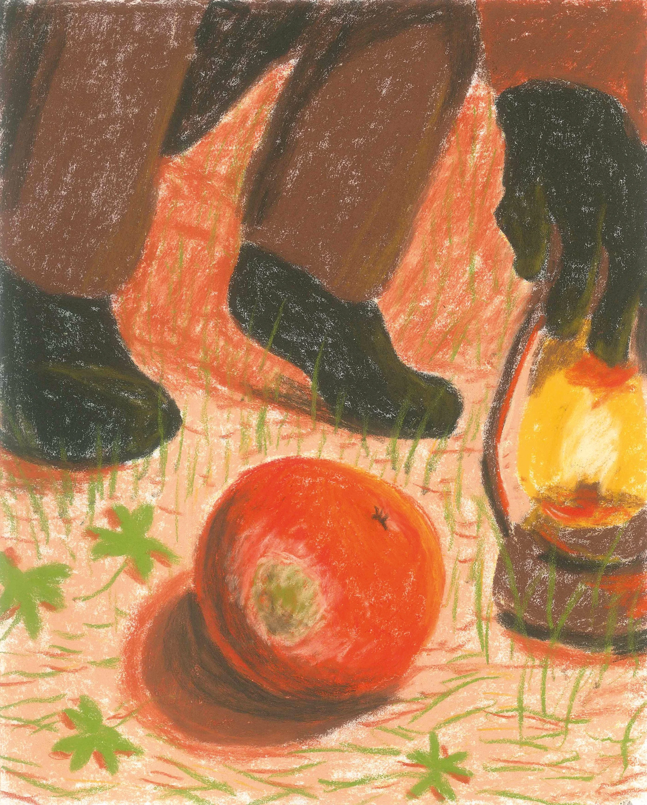 A Cena_240x300mm__Pastel Seco sobre Papel_2026.jpg