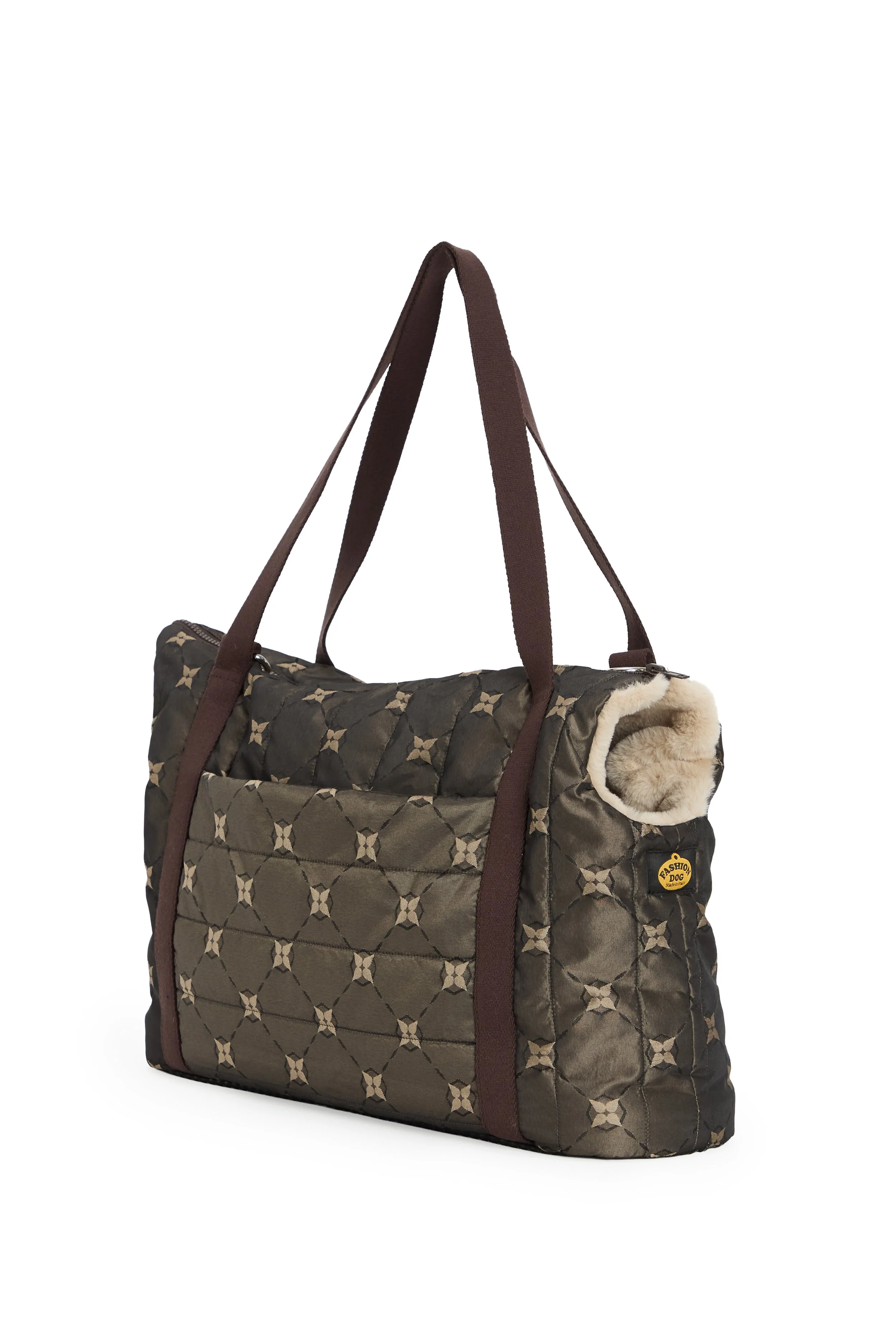 Borsa da trasporto foderata in eco pelliccia - Art. 512