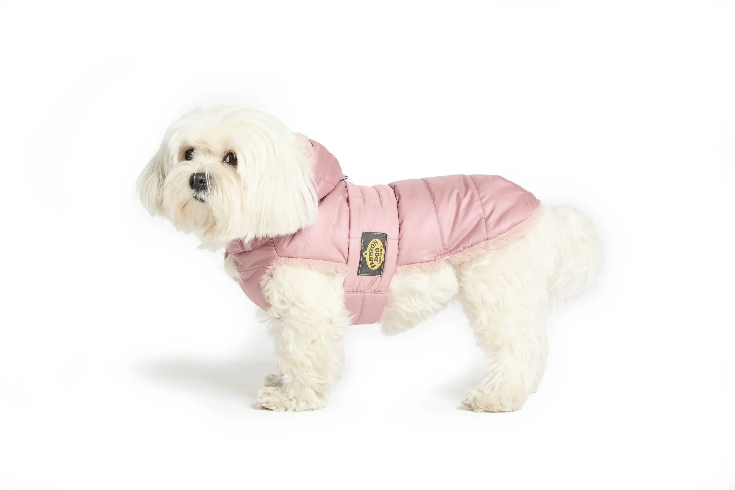 Cappotto trapuntato foderato in eco pelliccia con cappuccio rimovibile – Art. 130