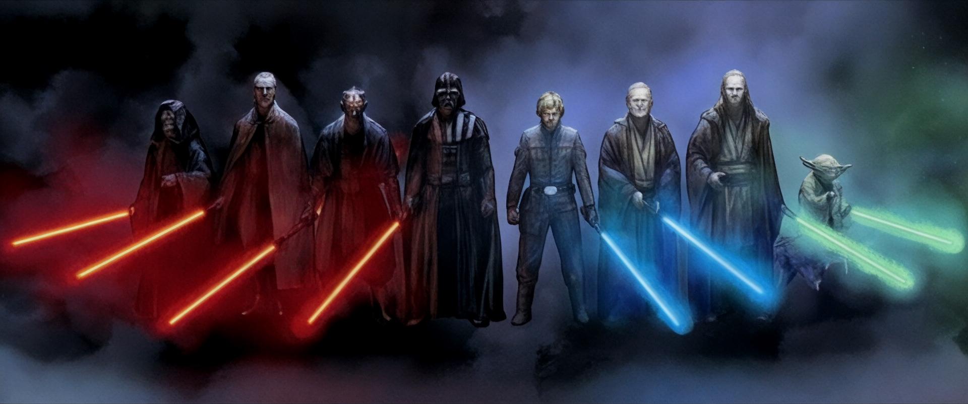 ⚔️ Sith / Jedi Line-Up Sticker — We'll Pin Ya!