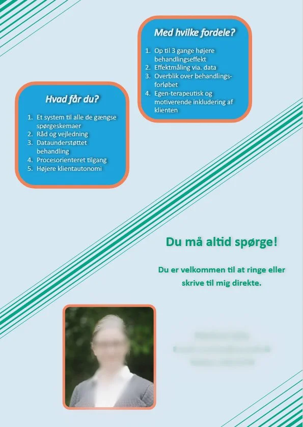 Strange Communication InDesign design afslutning på folder