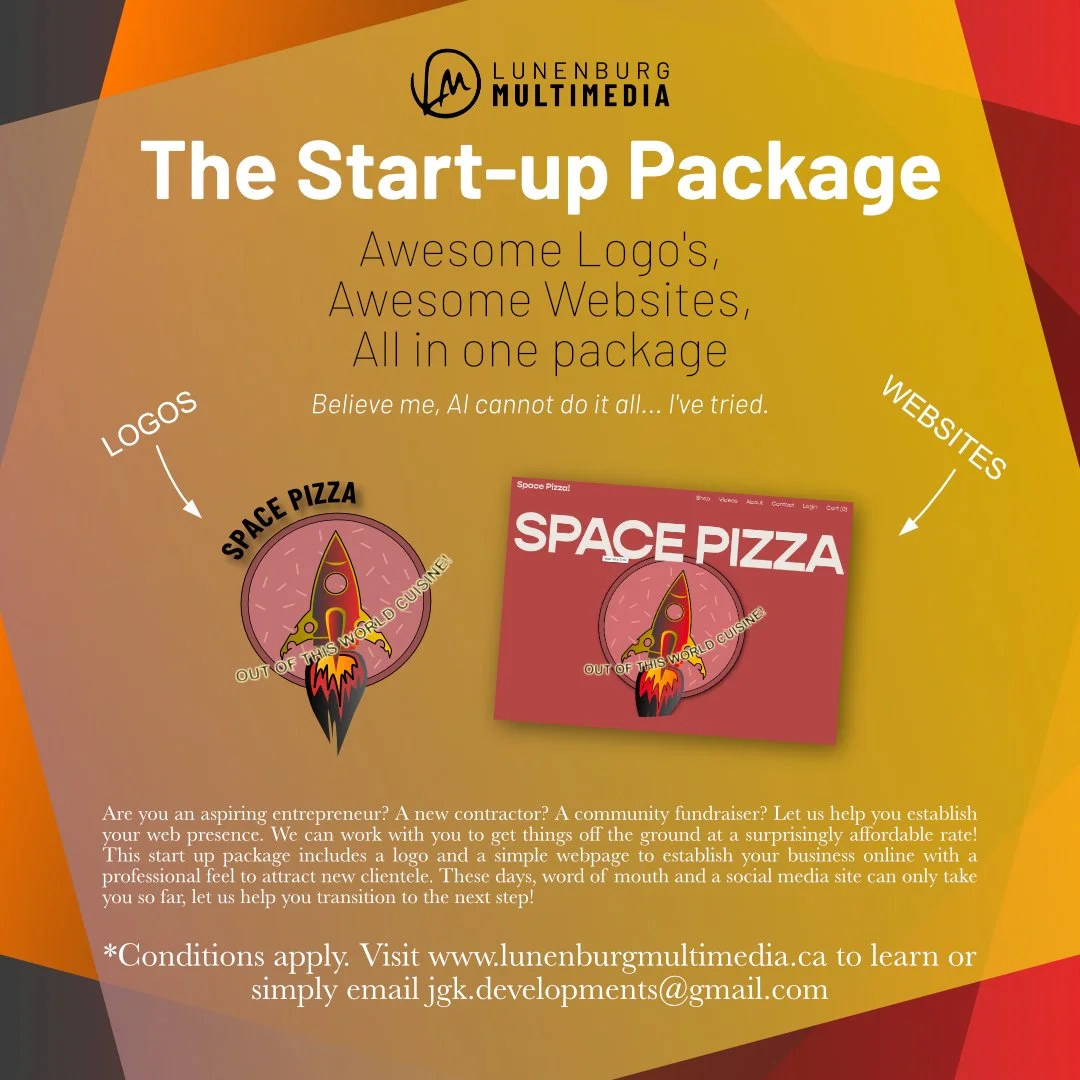 Check it out! I had a brand idea this morning and I thought I'd use it to show just how quickly a logo and website can actually be made! Frankly, &quot;Space Pizza&quot; is hilariously interesting and the tag &quot;out of this world cuisine&quot; jus