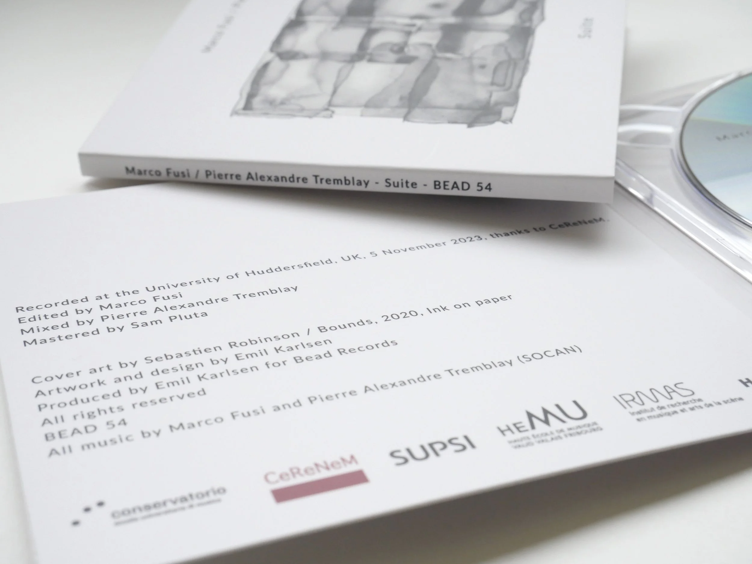 New release - Marco Fusi / Pierre Alexandre Tremblay - Suite