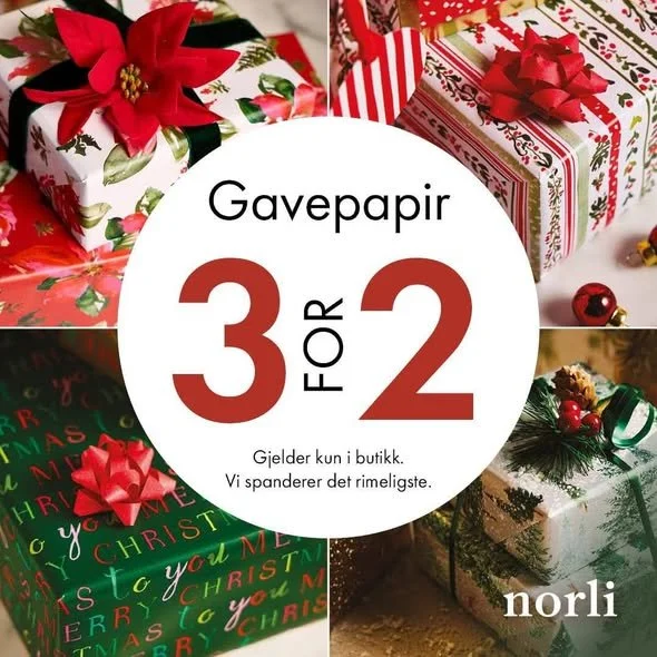 Gavepapir 3 for 2