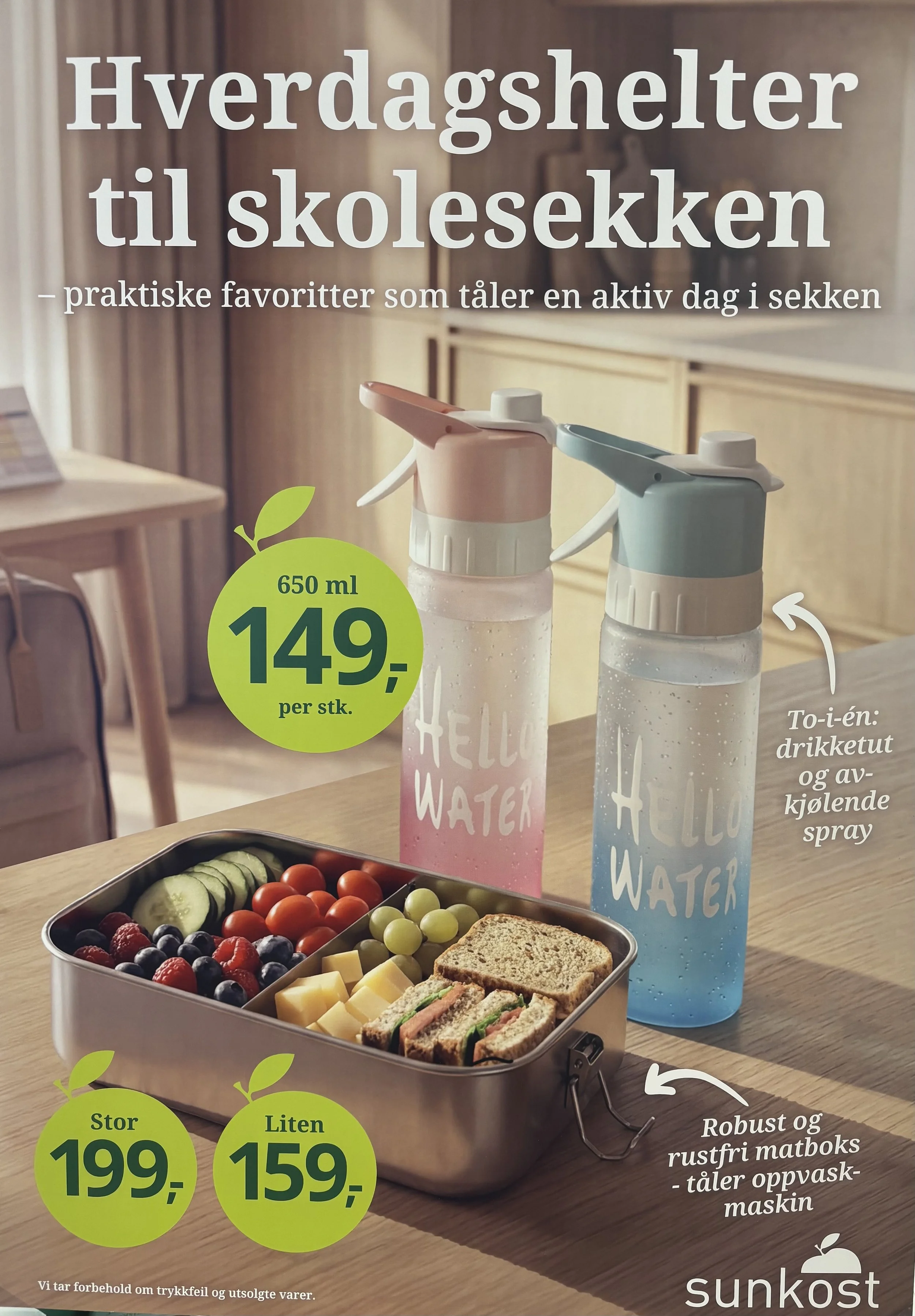 Hverdagshelter til skolesekken