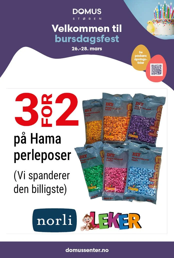 3 for 2 på Hama perleposer