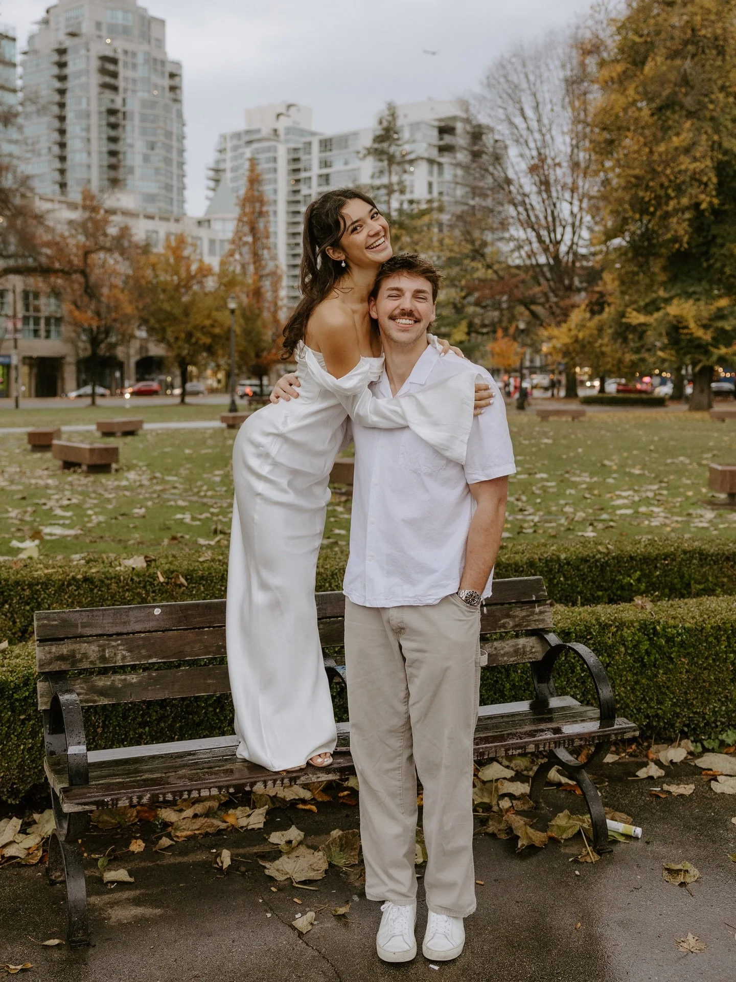 nikki + tyson take on the city. feels so surreal to be taking @annikamariebrown&rsquo;s ENGAGEMENT photos. we started out businesses together and now we get to document such important moments for each other. couldn&rsquo;t be more grateful❤️&zwj;🔥🥲