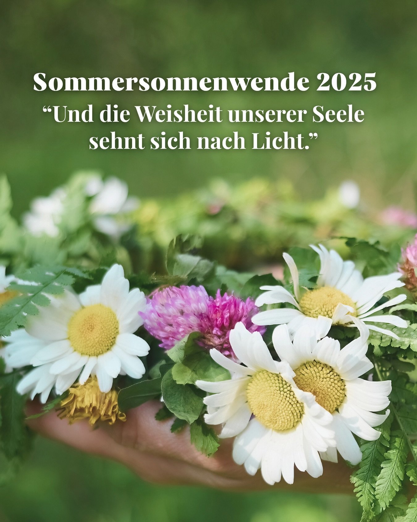 Licht ist Leben, Liebe, Wahrheit - und so dr&auml;ngt es auch unsere Seele an Licht! ⭐️

Heute zur Sommersonnenwende intensivieren wir unsere leuchtendsten Aspekte neu. Und alles was in den Schatten dr&auml;ngt, kann heute dem Licht nicht entgehen. 
