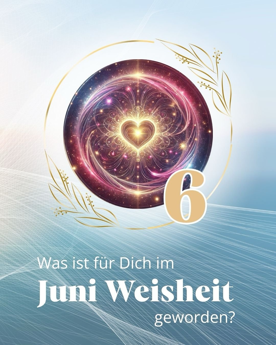 Die Energie der 6 hat uns durch den Juni begleitet &ndash;
als Frequenz der Zuwendung, N&auml;he und bedingungslosen Liebe. 🥰 

Aber 2025 ist auch ein 9er-Jahr.
Und die 9 will mehr.
Sie fragt nicht nur, wen du liebst &ndash;
sondern: Wie du lieben w