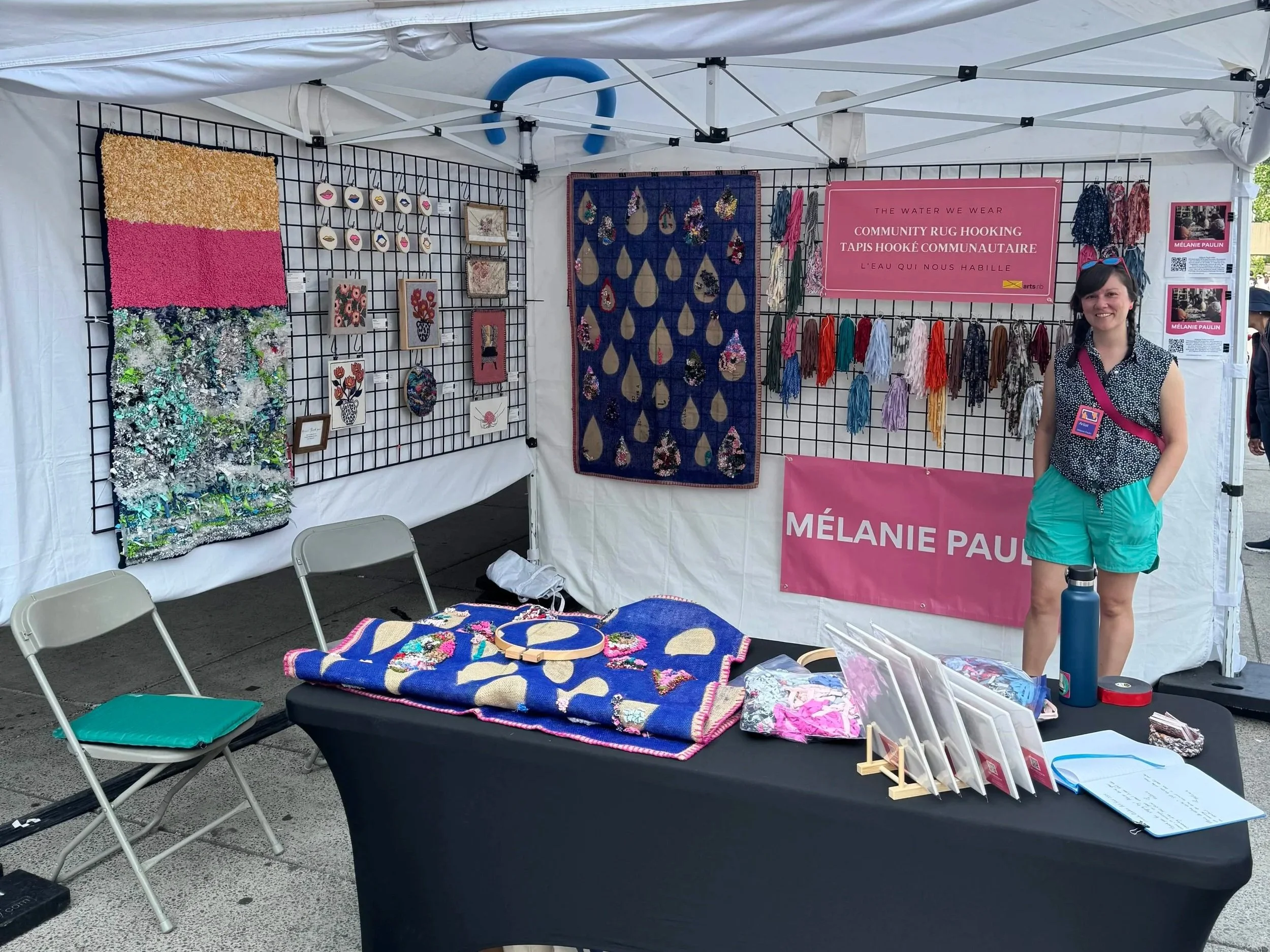 Community rug hooking at the 64th Toronto Outdoor Art Fair, Toronto, ON
July 11-13 2025