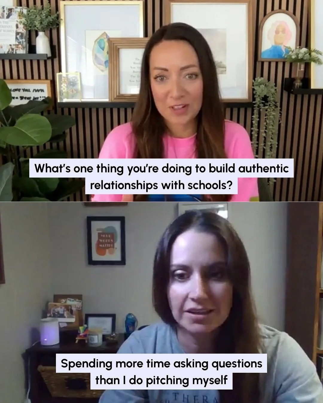 Sales is just asking people to book you, buy your products, or hire your company. Sales is about building relationships first, and that is something Elise Mitchell with @thetherapistsupportnetwork knows how to do. 

When you spend more time getting t