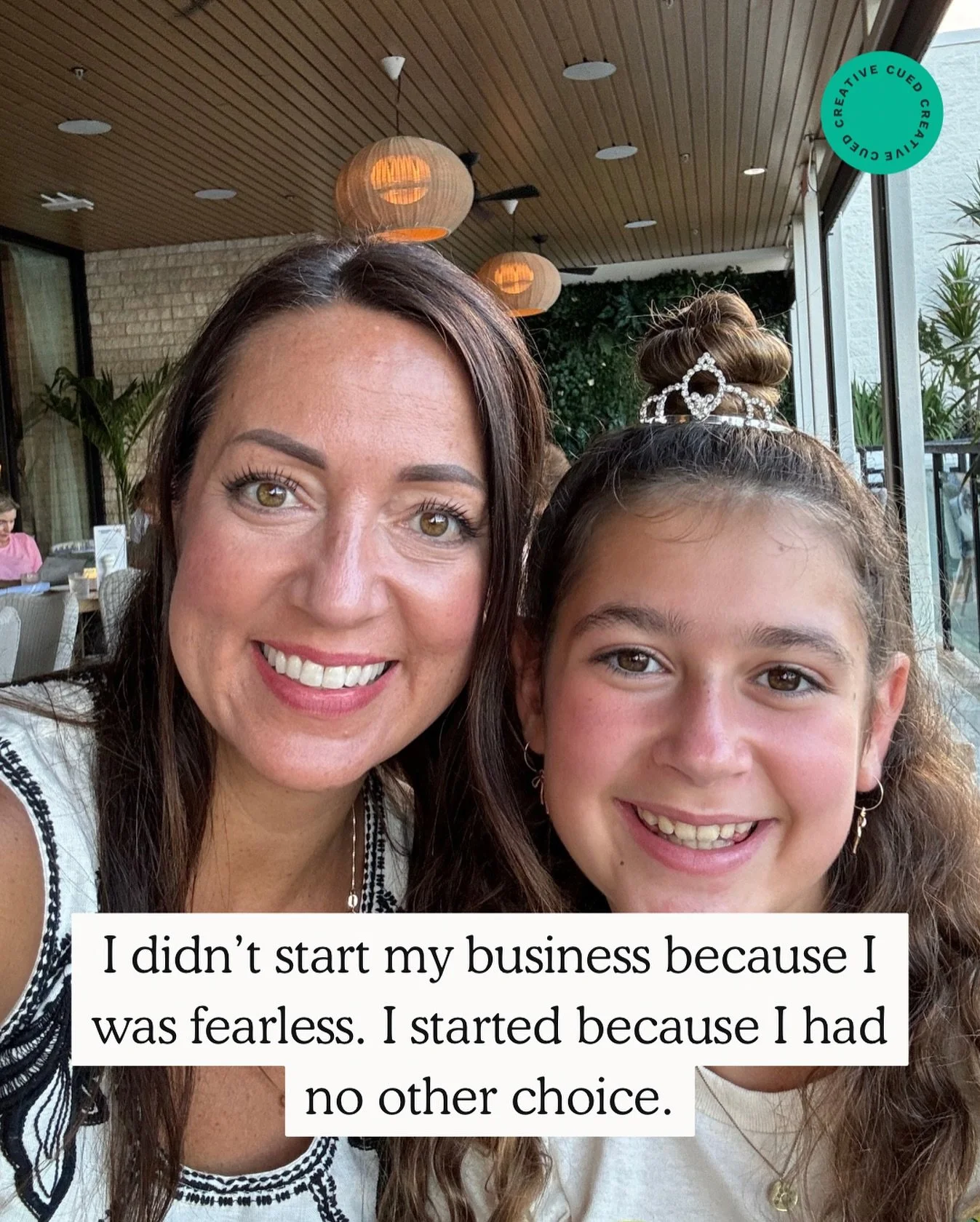 I  didn&rsquo;t start my business because I had a perfect plan&hellip; or all the answers&hellip; or even all the support.

I started because I wanted a better life for my daughter.

And for four years, I ran that business on the side... quietly, con