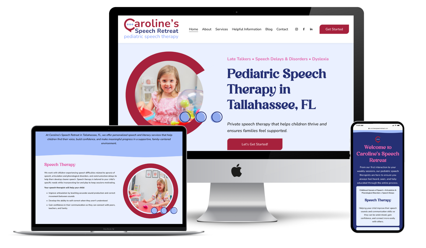 Website design, custom brand elements, copy, SEO, stock photos