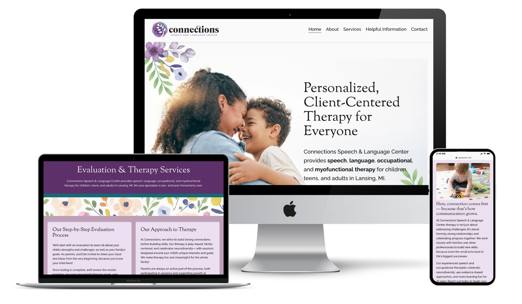 Website design, copy, SEO, brand elements