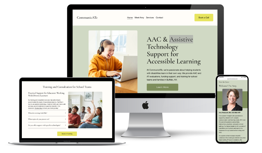 Website design, copy, SEO, stock photos